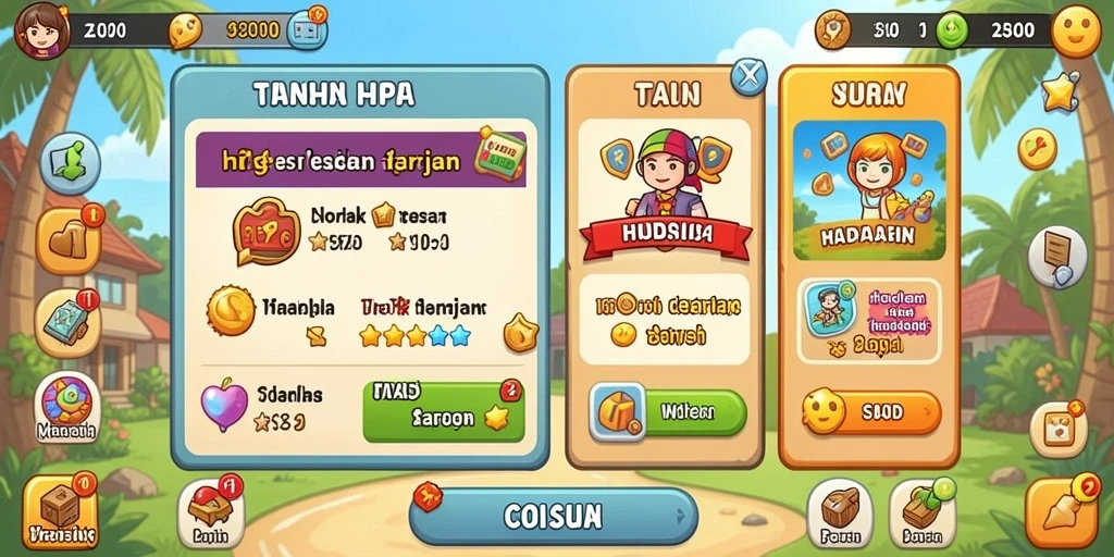 Menampilkan interaksi sosial di dalam permainan.