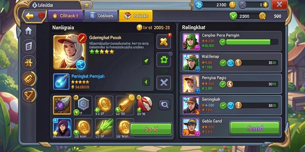 Level menantang yang membuat permainan semakin seru.