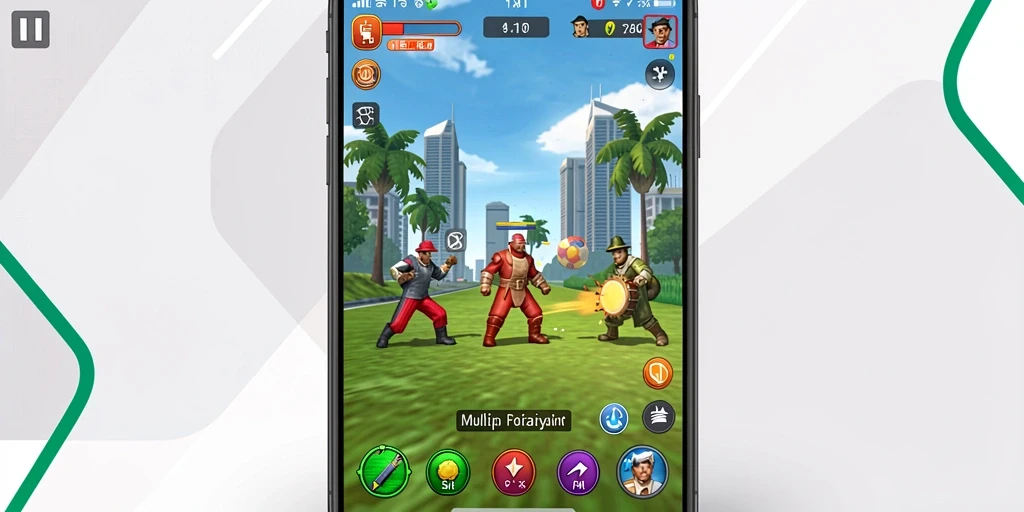 Screenshot menampilkan menu karakter dan item yang tersedia.