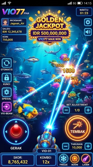 vio77 — layar beranda